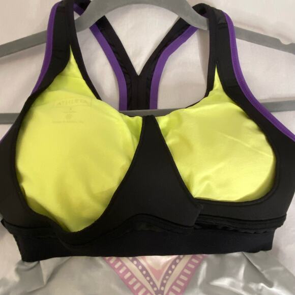 Athleta Tankini Top Womens Small Racer Back Multicolor Abstract Print Molded Cup - Picture 6 of 11